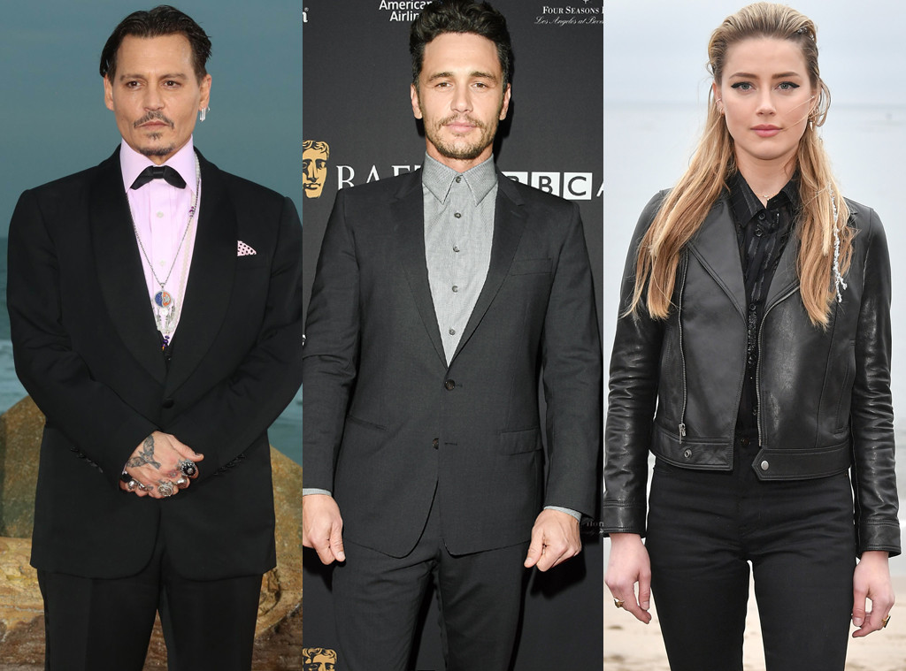 Johnny Depp, James Franco, Amber Heard